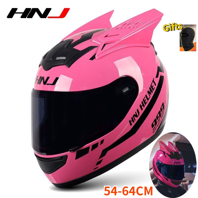 Full Face Motorcycle Helmet With Bluetooth - หมวกกันน็อคโมโตที่มีหูหมวกกันน็อคมอเตอร์ไซด์หมวกกันน็อคมอเตอร์ครอสแบบ Casque seluruh wajah บุคลิกสำหรับมอเตอร์ไซค์ใช้ได้ทั้งชายและหญิง4ฤดู