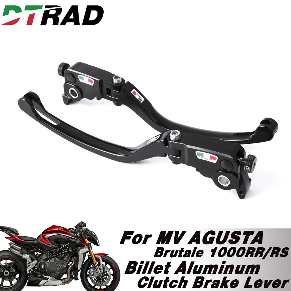 Cnc Aluminum Adjustable Brake Clutch Levers - ก้านเบรกและคลัตช์ปรับระดับได้ RUSH 1000 สำหรับรถมอเตอร์ไซค์ MV AGUSTA