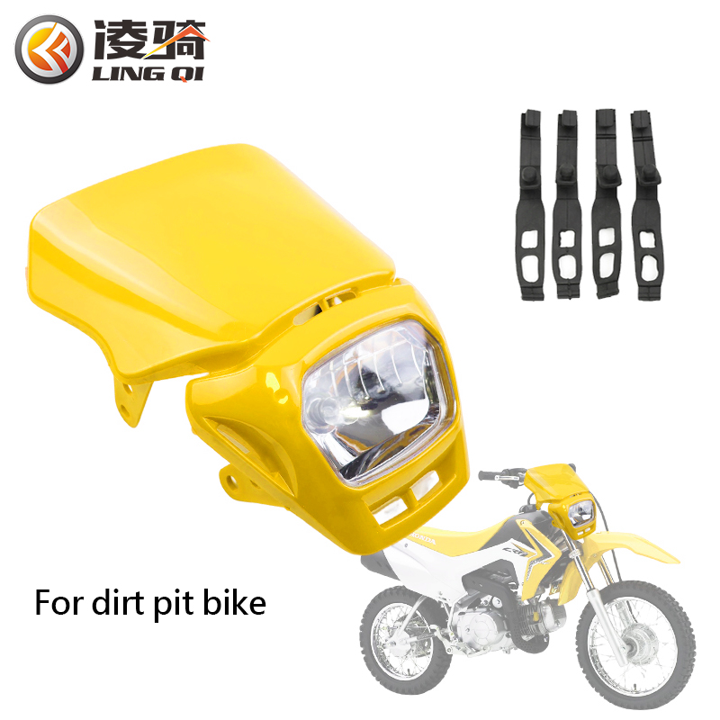 Universal Motorcycle Led Headlight Projector - LINGQI 12V 35W LED ไฟหน้าพลาสติก PP