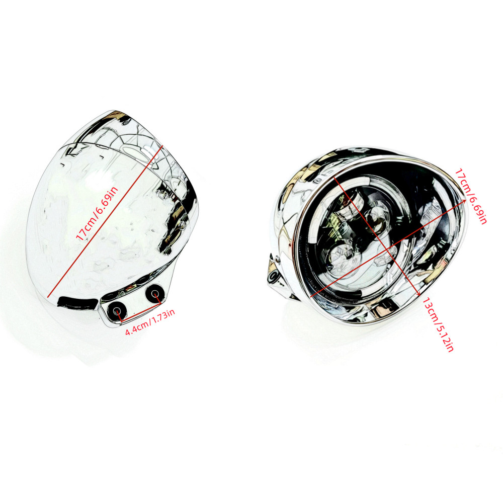 ยูนิเวอร์แซล เรโทร 12V รถจักรย - Universal Motorcycle Led Headlight Projector บทวิจารณ์และราคา