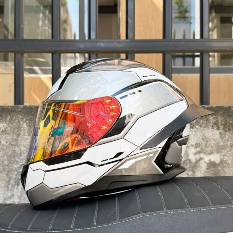 ORZ หมวกกันน็อคมอเตอร์ไซค์บลูท - Full Face Motorcycle Helmet With Bluetooth บทวิจารณ์และราคา