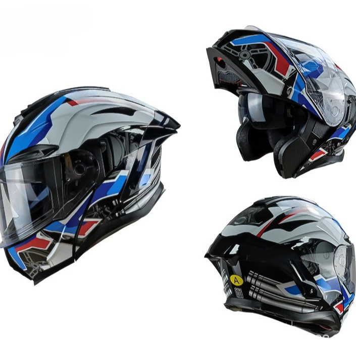 พลิกหมวกกันน็อครถจักรยานยนต์พร - Full Face Motorcycle Helmet With Bluetooth บทวิจารณ์และราคา