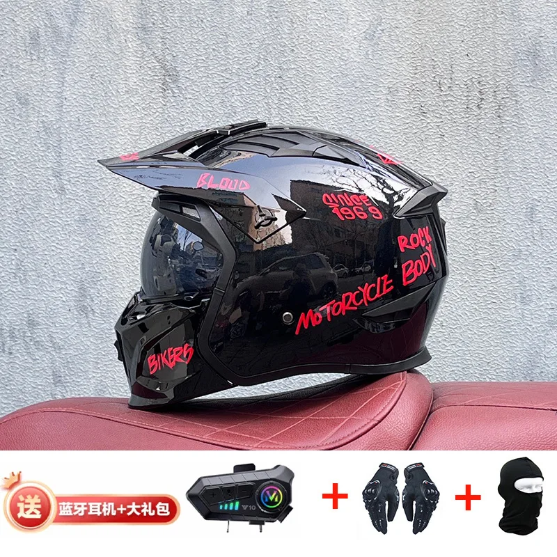 Orz หมวกกันน็อคบลูทูธปิดถนนรถจ - Full Face Motorcycle Helmet With Bluetooth บทวิจารณ์และราคา