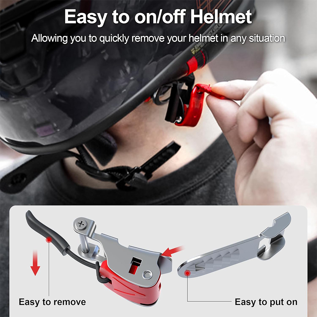 ชุดตัวล็อคแบบปลดเร็วสำหรับหมวก - Quick Release Buckle Motorcycle Helmet บทวิจารณ์และราคา