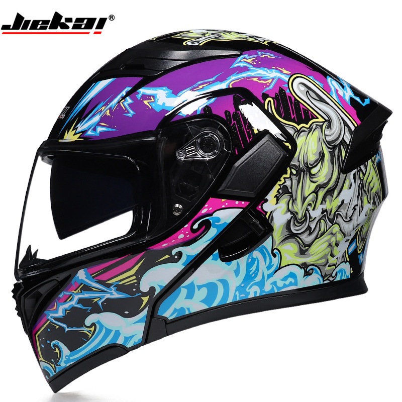 หมวกกันน็อคแบบเต็มใบ บลูทูธ ป้ - Full Face Motorcycle Helmet With Bluetooth บทวิจารณ์และราคา