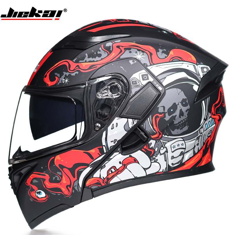 หมวกกันน็อคแบบเต็มใบ บลูทูธ ป้ - Full Face Motorcycle Helmet With Bluetooth บทวิจารณ์และราคา
