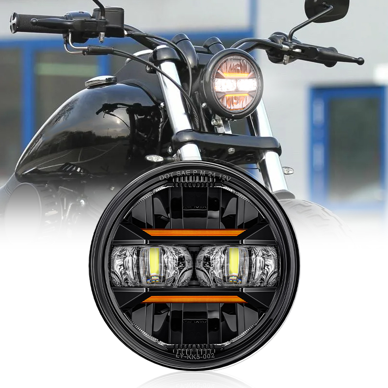 Universal รถจักรยานยนต์ 5.75 น - Universal Motorcycle Led Headlight Projector บทวิจารณ์และราคา