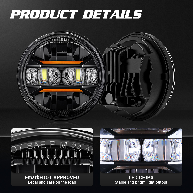 Universal รถจักรยานยนต์ 5.75 น - Universal Motorcycle Led Headlight Projector บทวิจารณ์และราคา