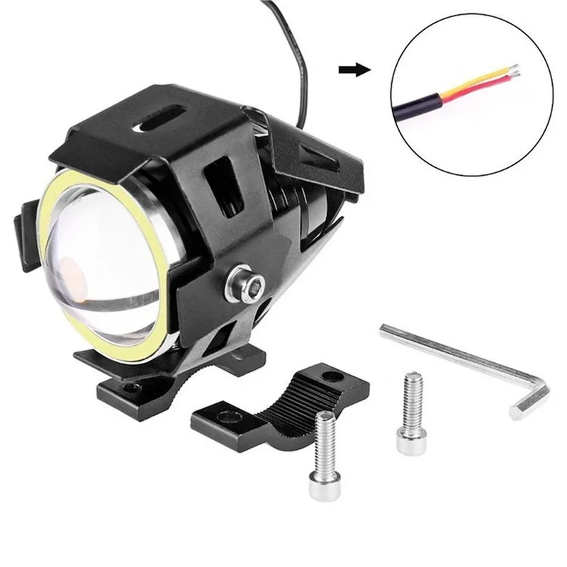 U7 LED เสริม Bright รถจักรยานย - Universal Motorcycle Led Headlight Projector บทวิจารณ์และราคา