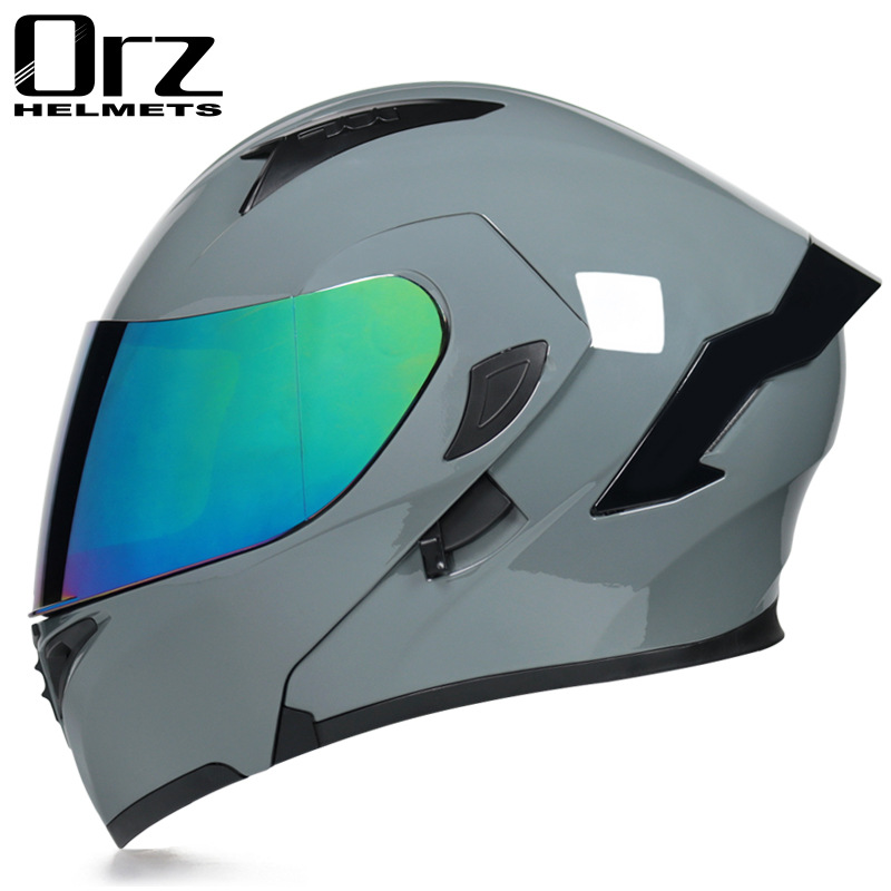 หมวกกันน็อคมอเตอร์ไซค์แบบแยกส่ - Modular Flip Up Motorcycle Helmet Dot Approved บทวิจารณ์และราคา