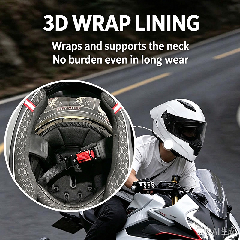 หมวกกันน็อคมอเตอร์ไซค์เต็มใบ ด - Dual Visor Motorcycle Racing Helmet บทวิจารณ์และราคา
