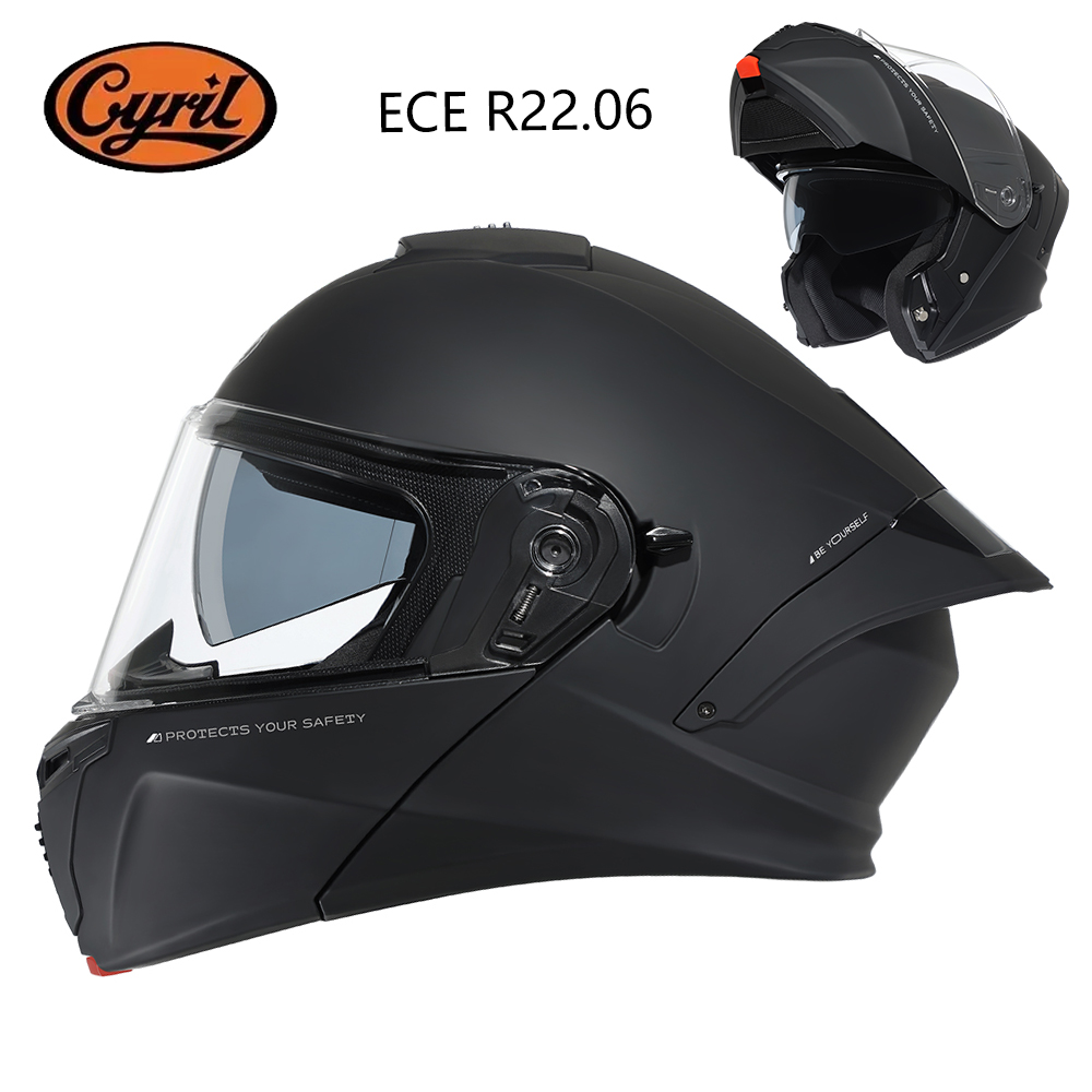 หมวกกันน็อคแบบโมดูลาร์ CYRIL ส - Modular Flip Up Motorcycle Helmet Dot Approved บทวิจารณ์และราคา