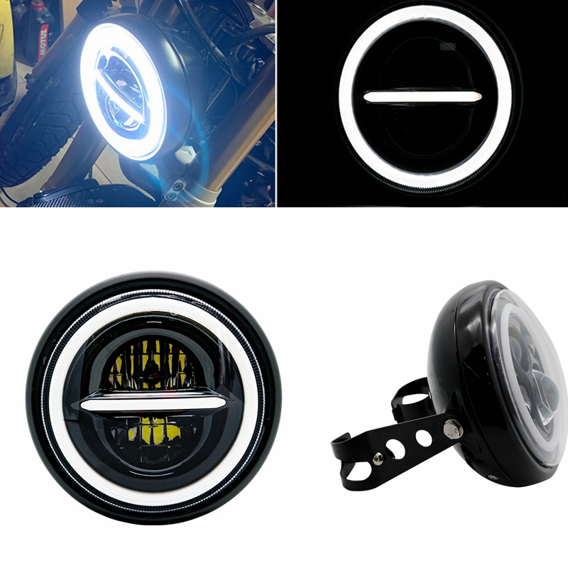 ไฟหน้ามอเตอร์ไซค์ LED 7.5นิ้วห - Universal Motorcycle Led Headlight Projector บทวิจารณ์และราคา
