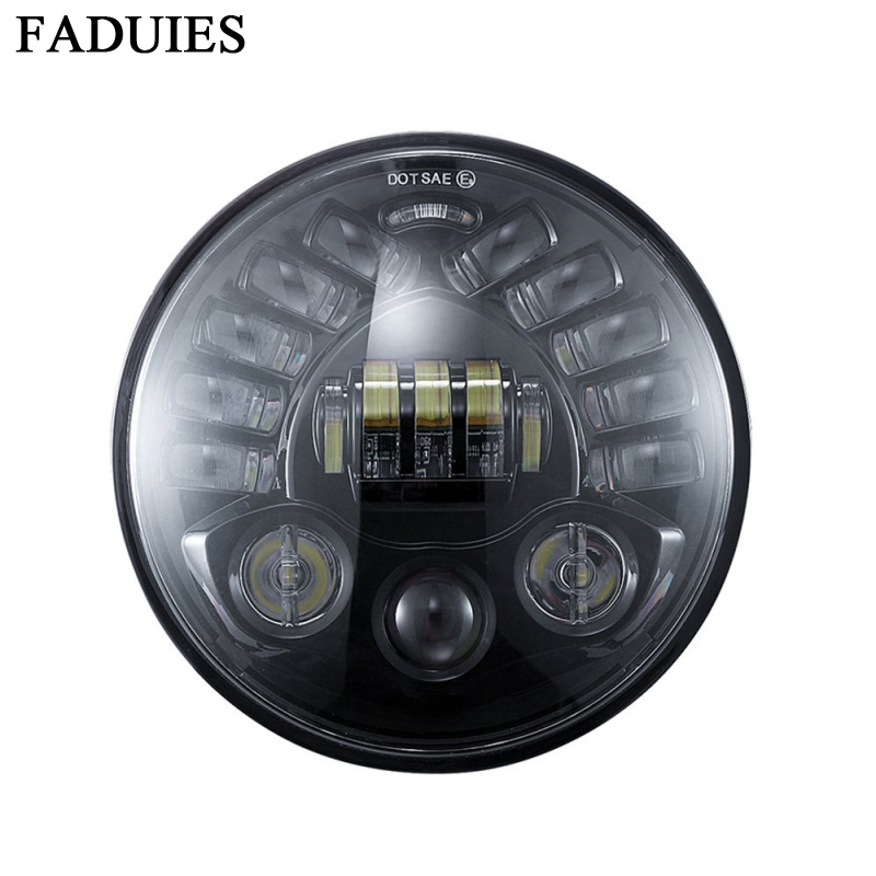 ไฟหน้าโปรเจคเตอร์ LED ทรงกลมแบ - Universal Motorcycle Led Headlight Projector บทวิจารณ์และราคา