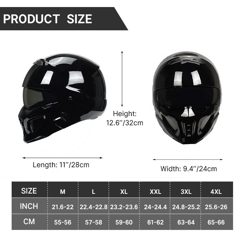 หมวกกันน็อคเต็มใบสำหรับรถจักรย - Full Face Motorcycle Helmet With Bluetooth บทวิจารณ์และราคา
