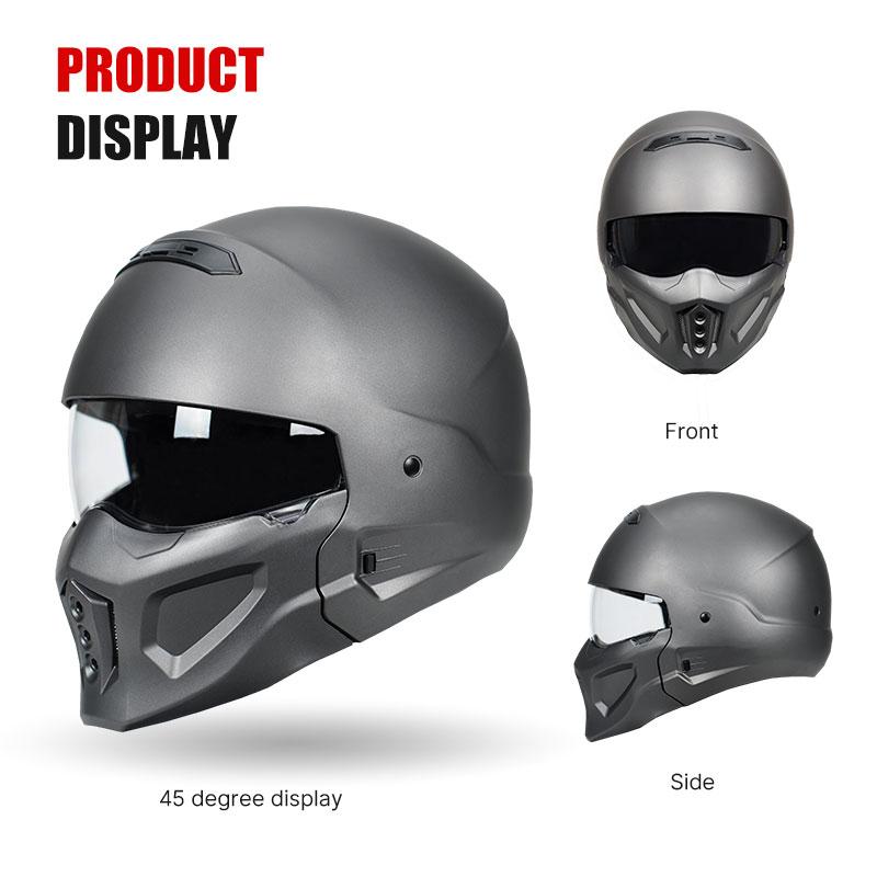 หมวกกันน็อคเต็มใบสำหรับรถจักรย - Full Face Motorcycle Helmet With Bluetooth บทวิจารณ์และราคา